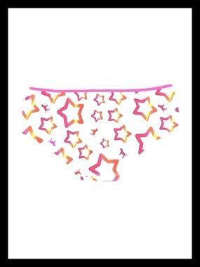 💕ⓅⒾⓃⓀ ⓋⓈ VINTAGE/RARE/HTF Extra Low Rise Hipster Floating Star Panties ✨NWT💕